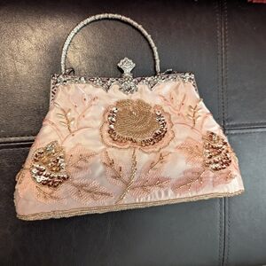 Source Unknown Pink Embroidered Mini Bag